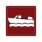 Sign Solutions Usa Motorboating (Symbol), Aluminum, 30 in x 30 in DUS08DWT3030RS-055 - alternate 1